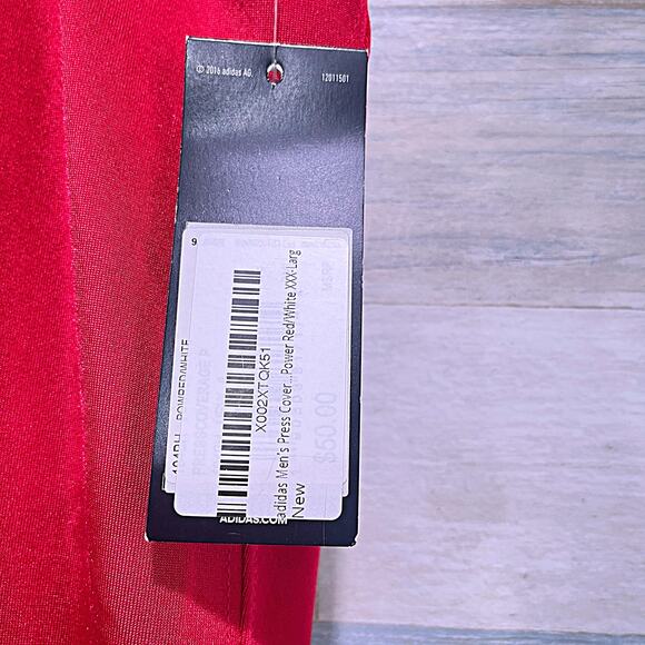 ADIDAS Press Coverage Football Pants Red Nylon Mens 3XL XXXL - Picture 4 of 8